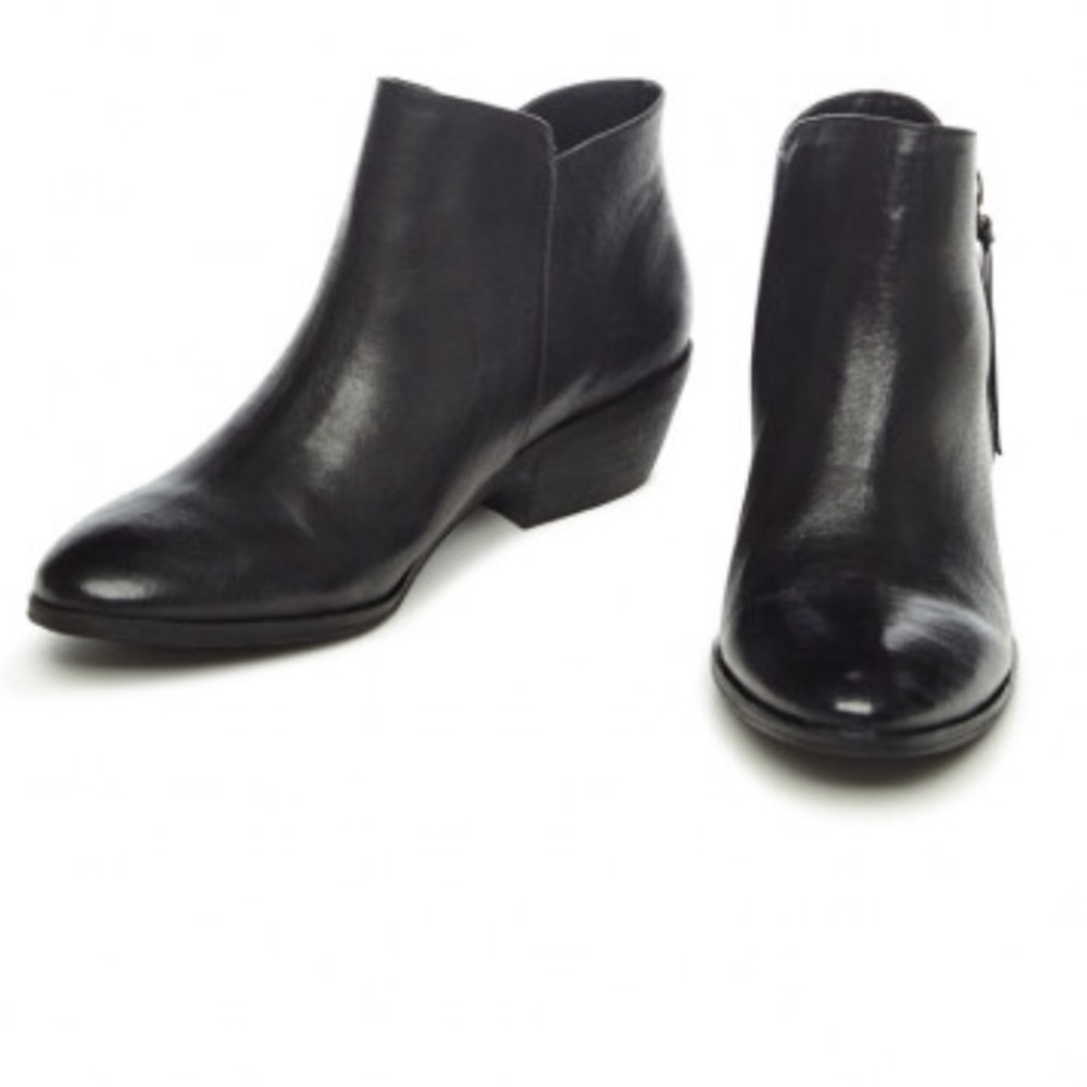 Leather ankle boots